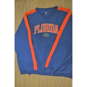 University of Florida UF Gators pullover jacket blue orange men's size XL